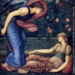 "Cupid and Psyche," Edward Burne-Jones, 1867, WikiArt photo.